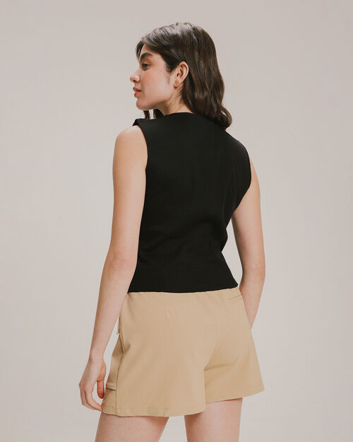 Playera Rib Cuello Halter